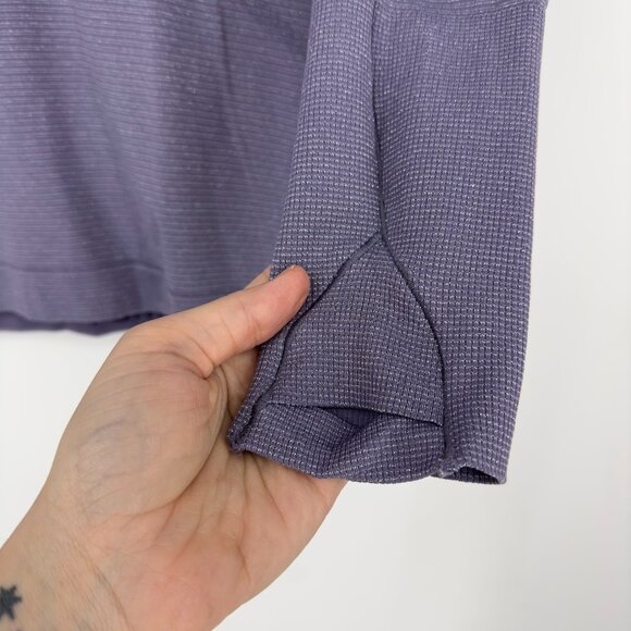 Lululemon Run Swiftly SpeedLong Sleeve Top Crew Neck Shine Stripe Purple 6 - Picture 4 of 8